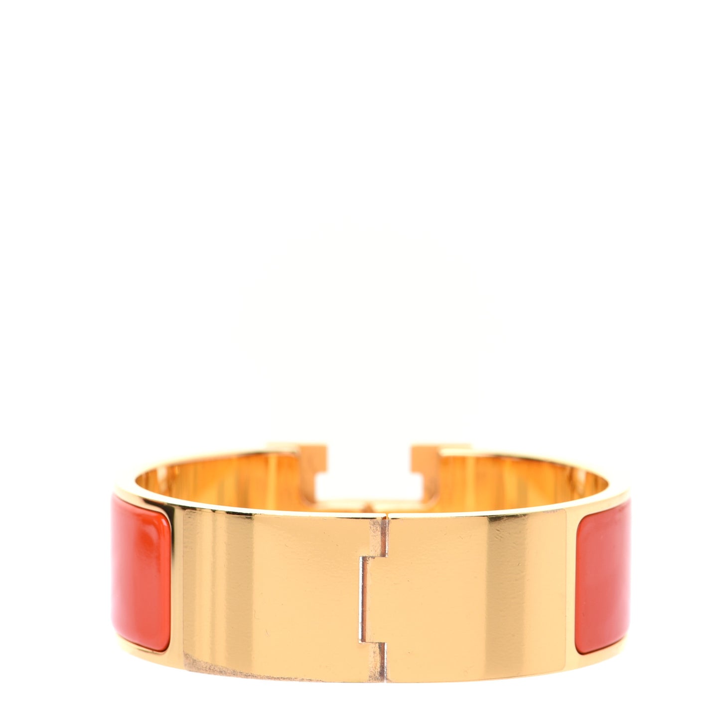 Enamel Wide Clic Clac H Bracelet PM Orange