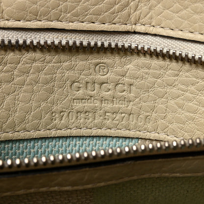 Gucci Cellarius Calfskin Small Bamboo Daily Top Handle Bag Mystic White 6 of 9