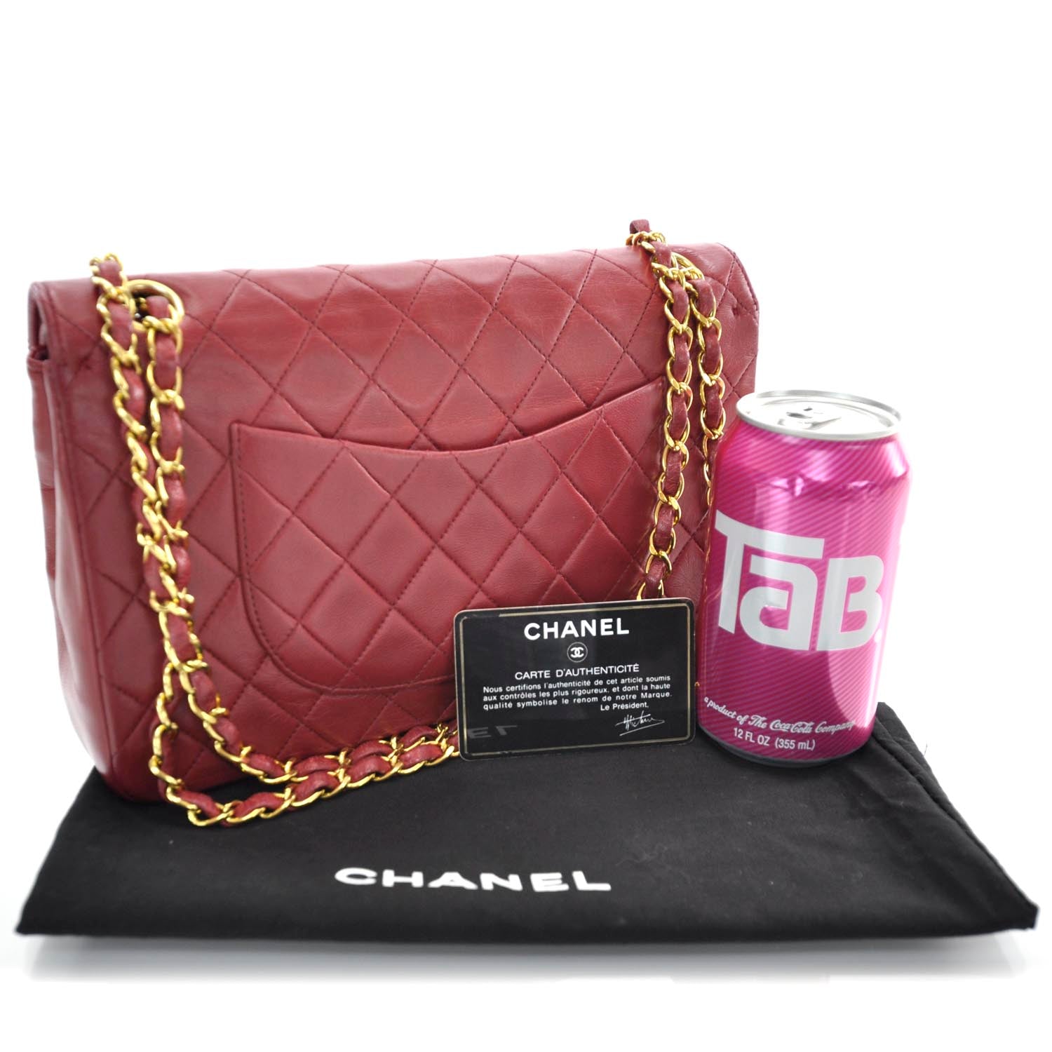Chanel Lambskin Quilted Medium Double Flap Red 3 of 11