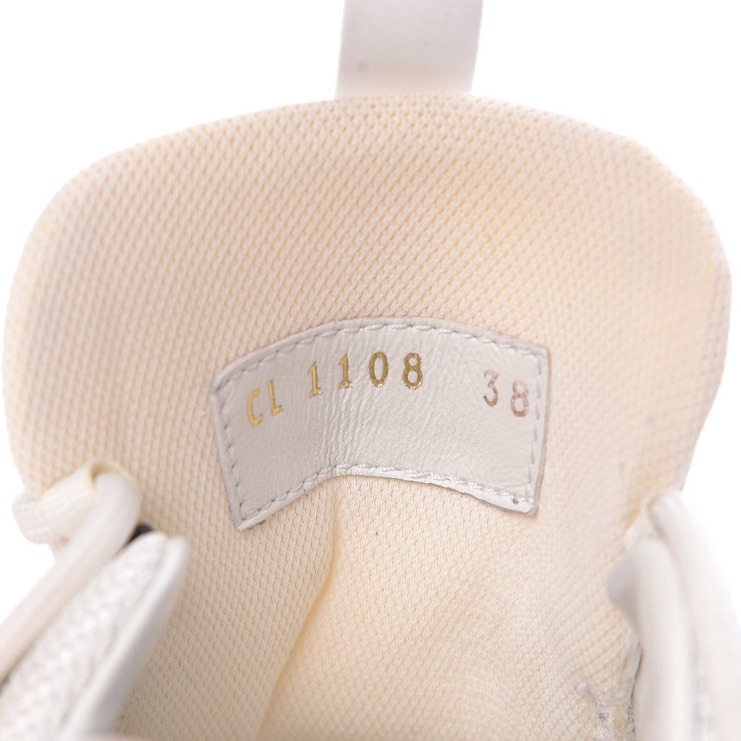 Calfskin Monogram Run Away Sneakers 38 White
