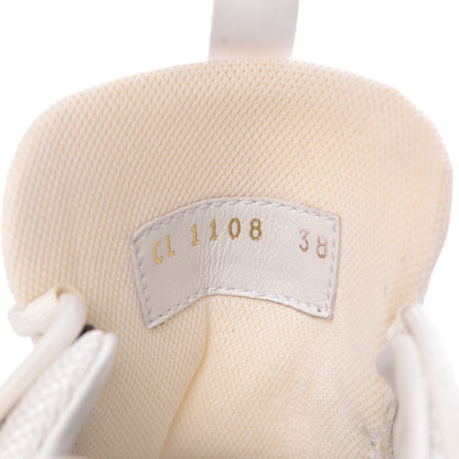 Louis Vuitton Calfskin Monogram Run Away Sneakers 38 White 7 of 14