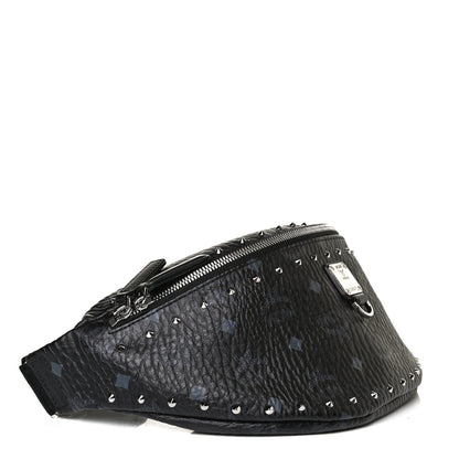 MCM Visetos Studded Belt Bag Black 3 of 11