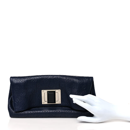 Louis Vuitton Calfskin Quilted Monogram Altair Clutch Marine 2 of 9
