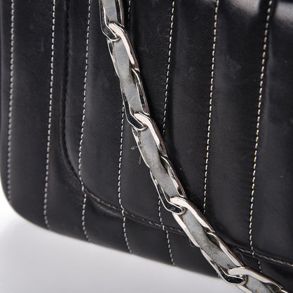 Chanel Lambskin Vertical Quilted Mademoiselle Small Camera Case Black 20 of 25