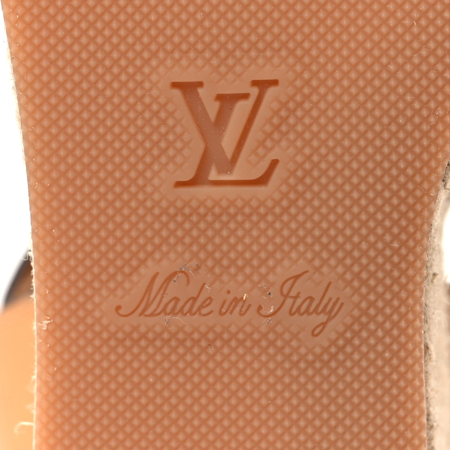 Louis Vuitton Calfskin Monogram Espadrille Wedge Sandals 38.5 Brown 7 of 9