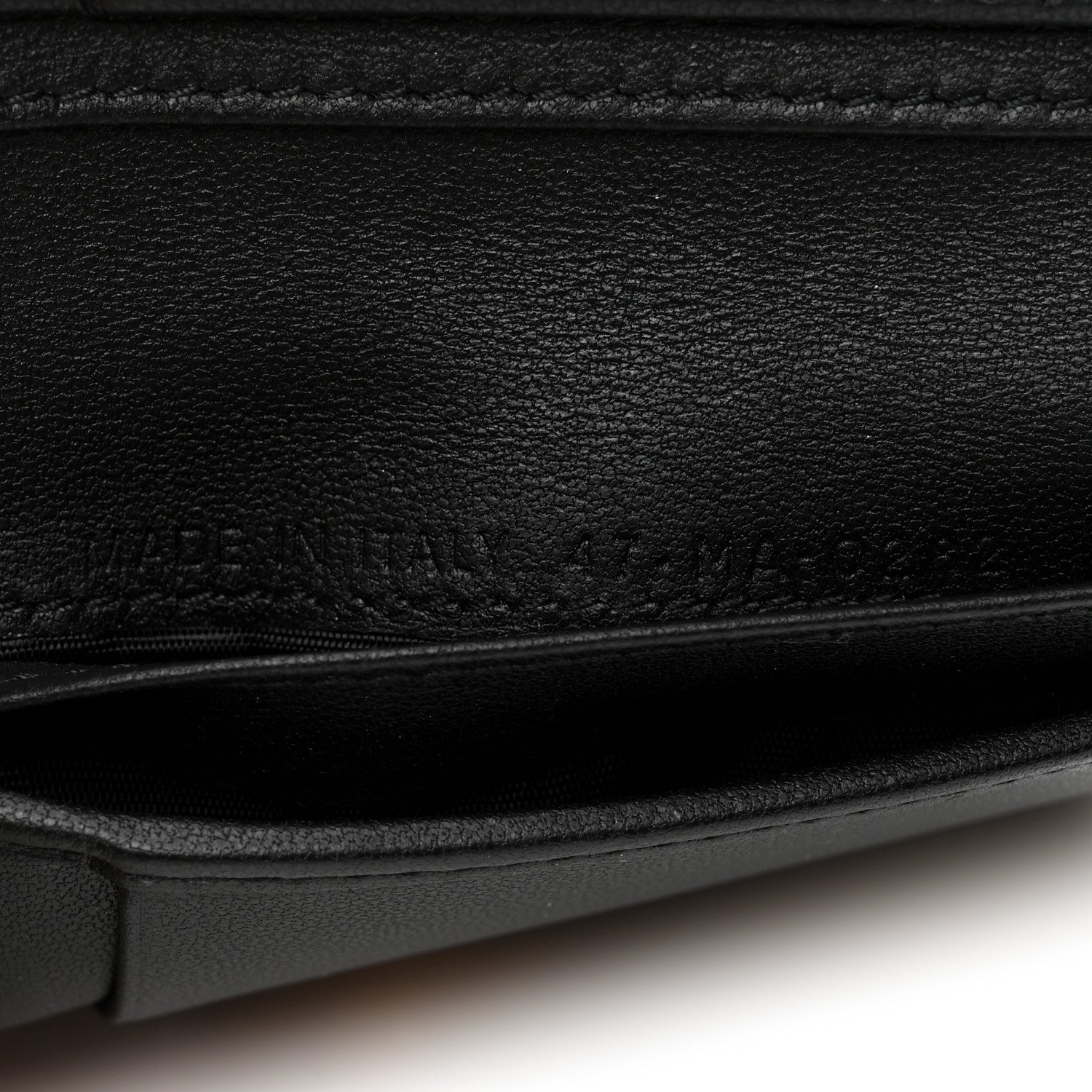 Christian Dior Grained Calfskin Supple Cannage Caro Scarlet Zipped Wallet Black 8 of 8