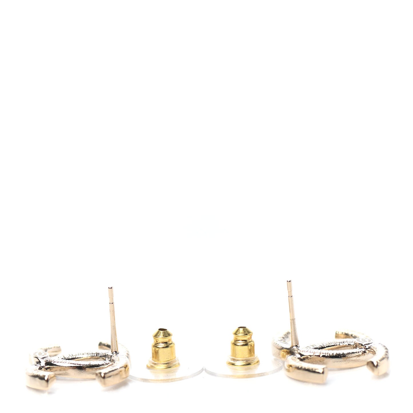 Crystal CC Earrings Gold