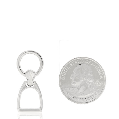 Hermes Palladium Etrier Charm Scarf Ring 2 of 3