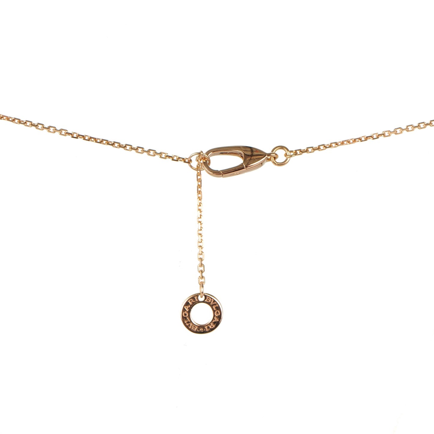 18K Rose Gold Diamond Mother of Pearl Divas' Dream Pendant Necklace