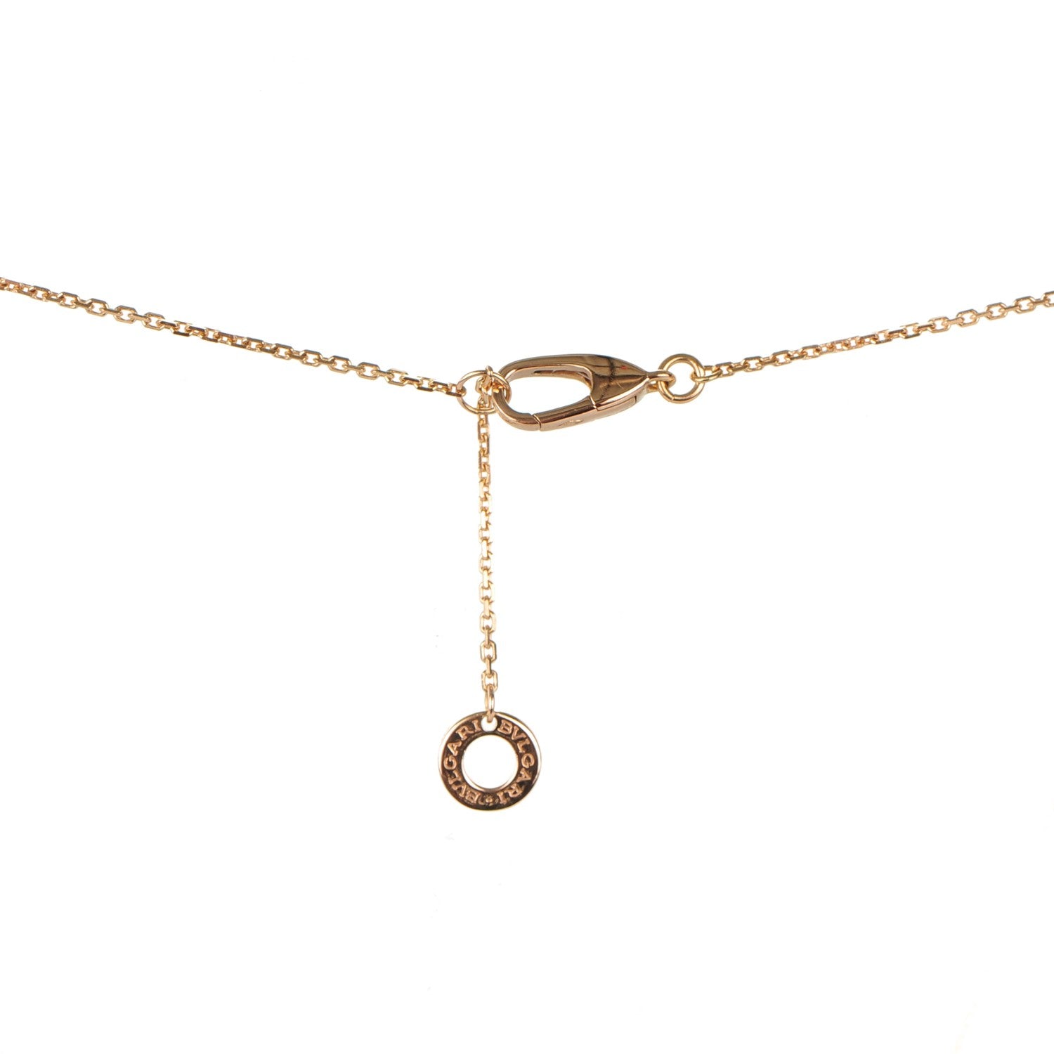 Bulgari 18K Rose Gold Diamond Mother of Pearl Divas' Dream Pendant Necklace 4 of 4