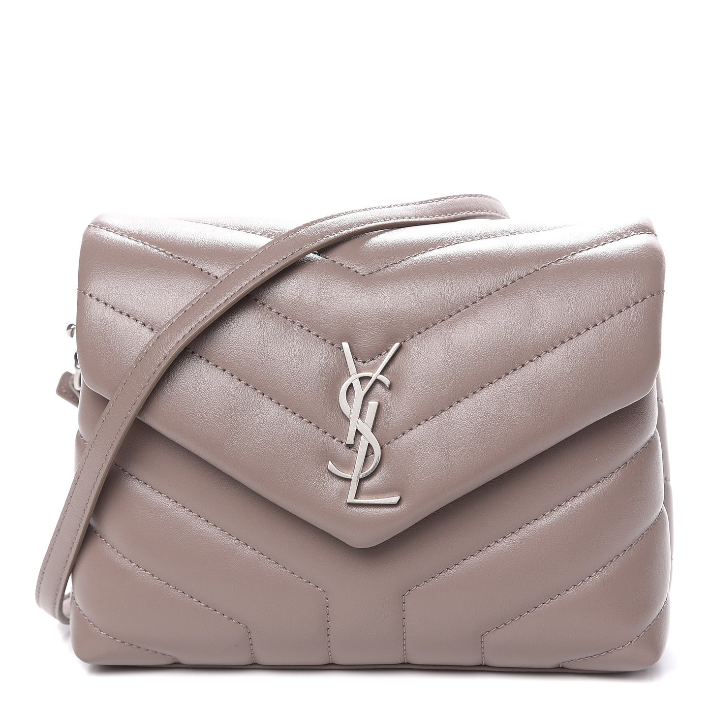Calfskin Y Quilted Toy Loulou Monogram Satchel Nude Powder