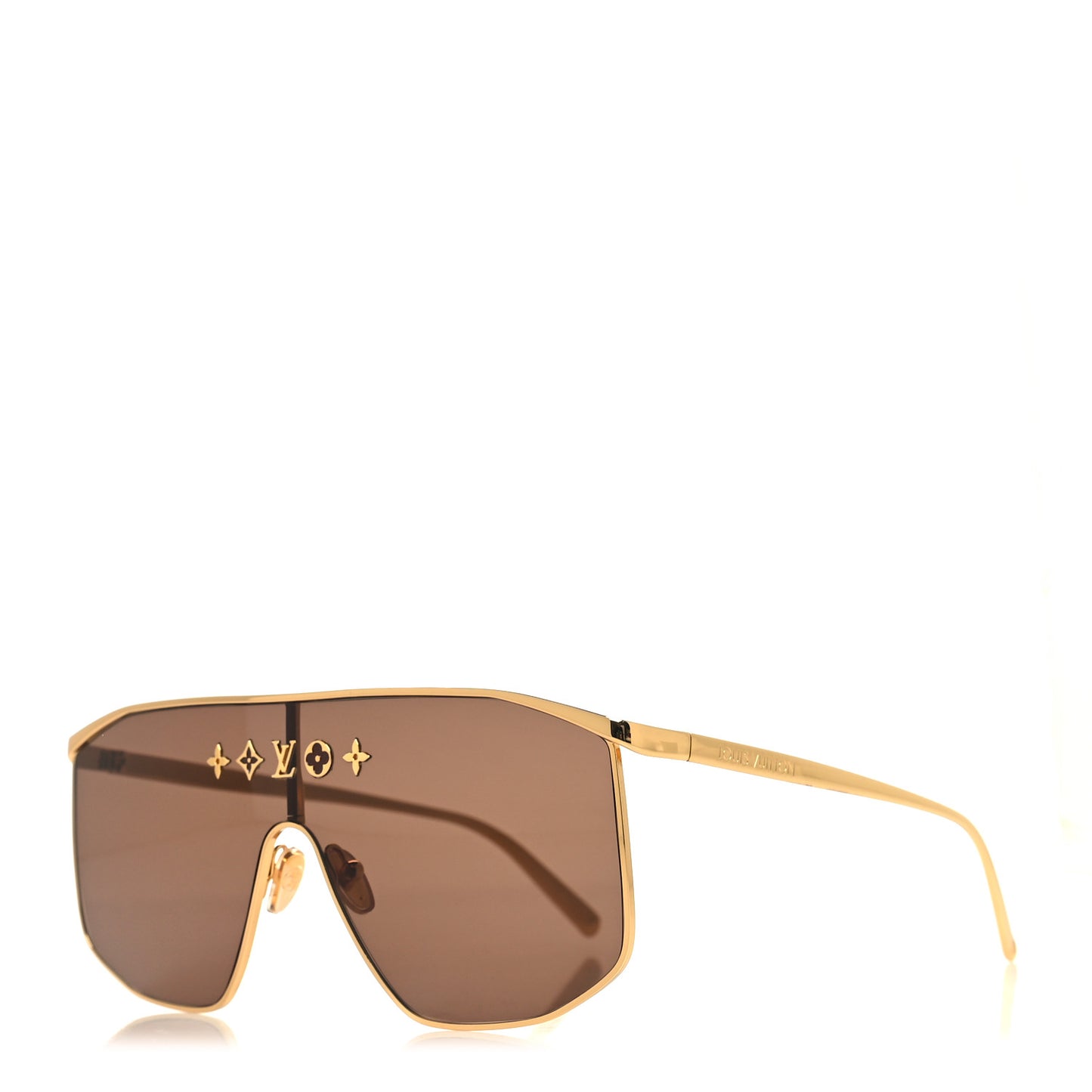 Metal LV Golden Mask Sunglasses Z1717U Gold