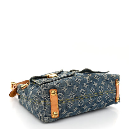 Louis Vuitton Monogram Denim Baggy PM Blue 4 of 10