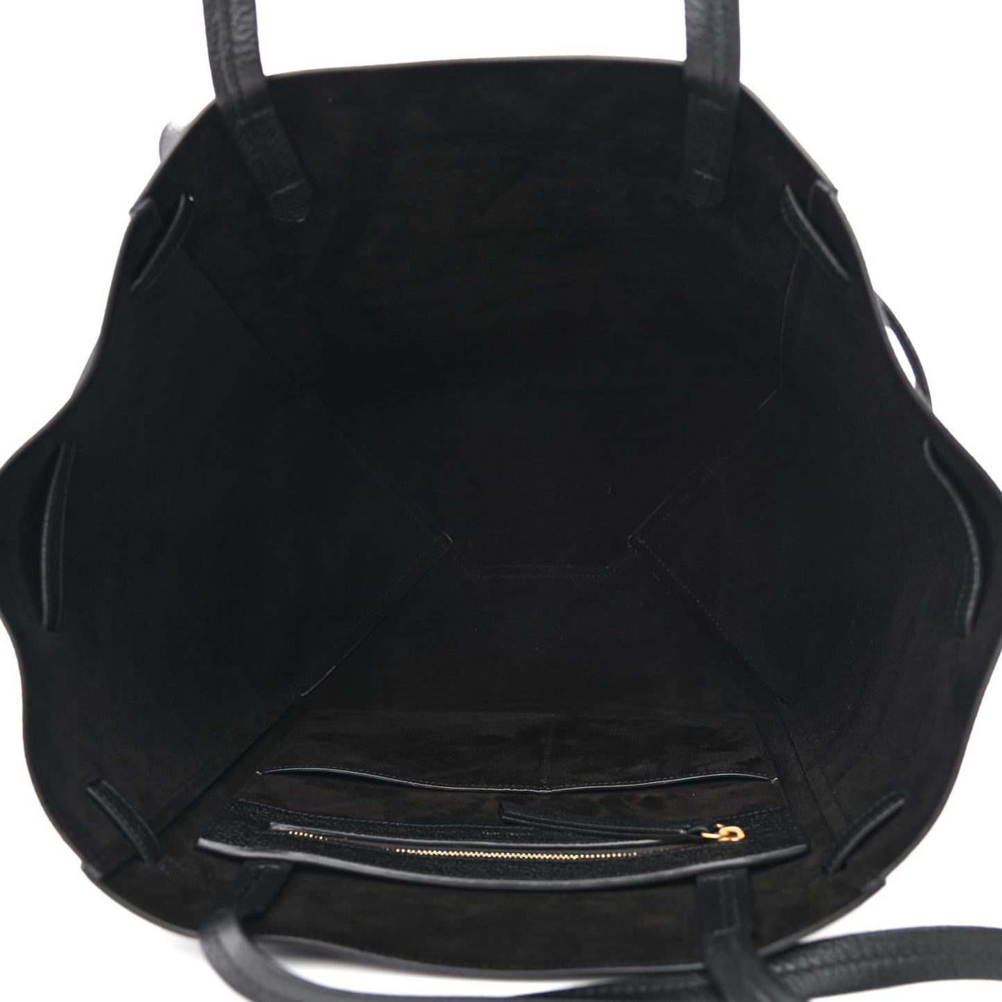 Soft Grained Calfskin Small Belt Cabas Phantom Black