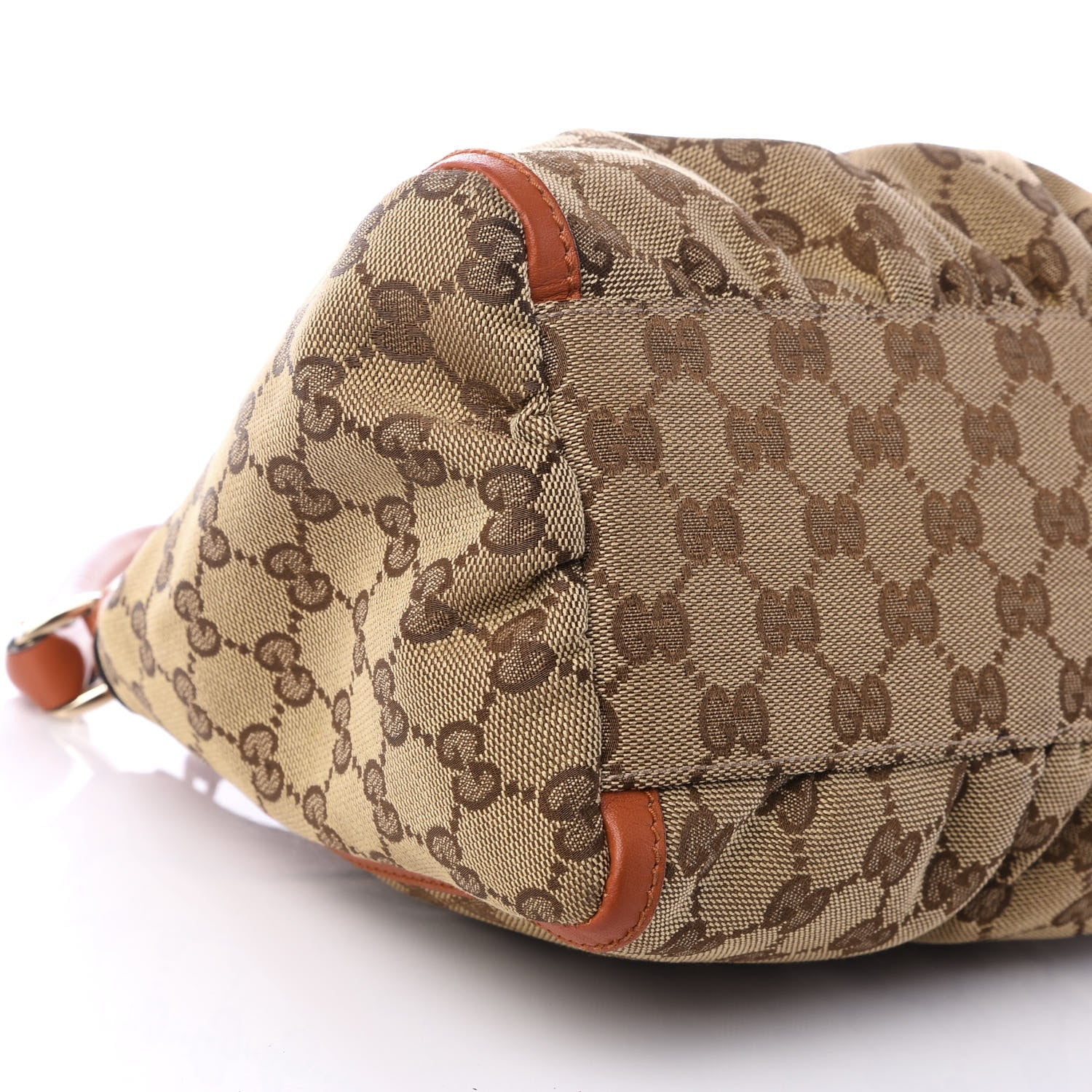 Gucci Monogram Medium D Gold Ring Hobo Orange 5 of 8