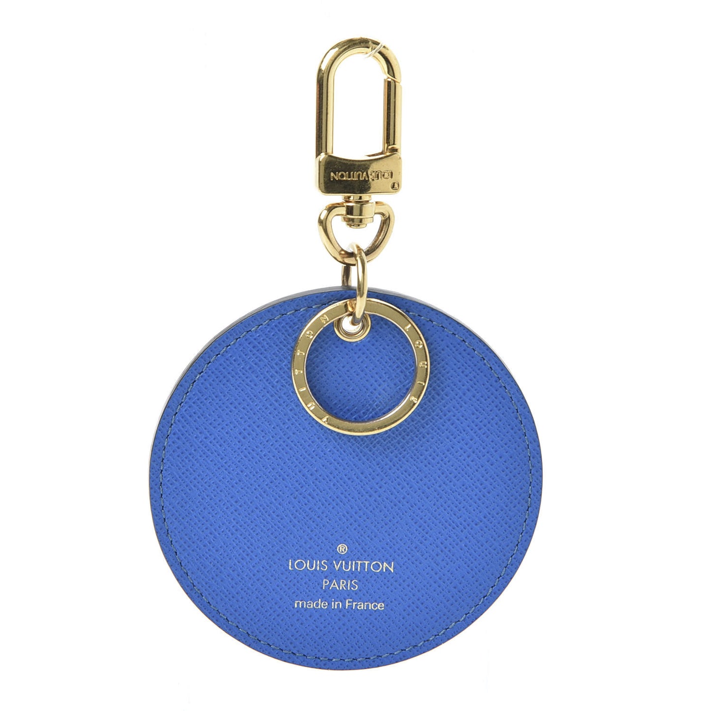 Monogram 2019 Christmas Animation Venice Bag Charm Key Ring Blue