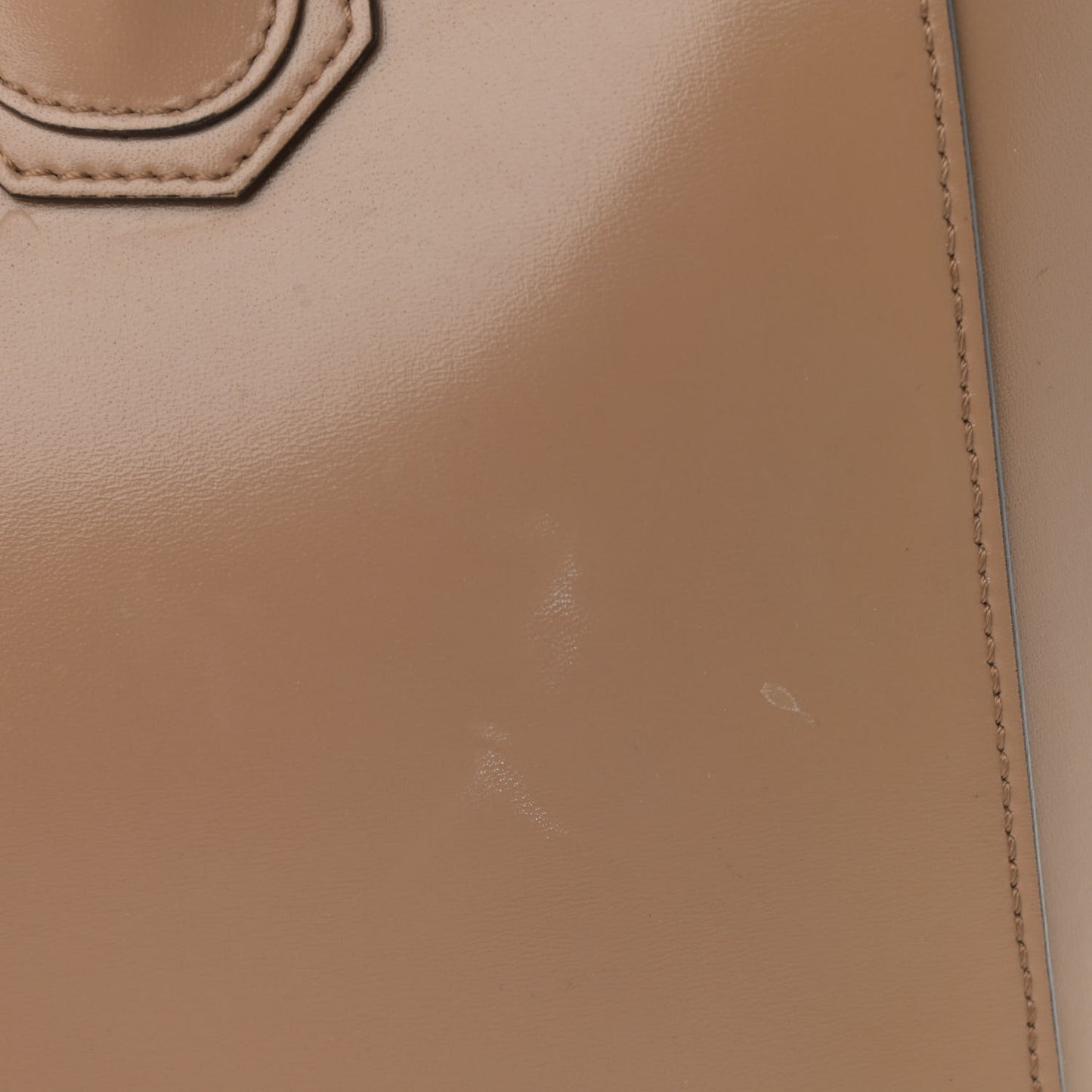 Shiny Lord Calfskin Medium Antigona Dark Beige
