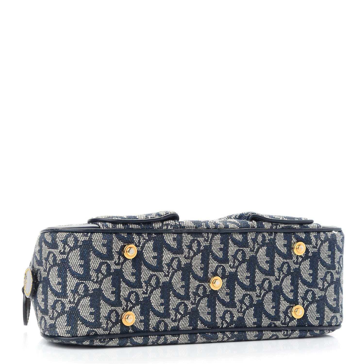 Christian Dior Monogram Mini Saddle Bowler Navy Navy 4 of 9