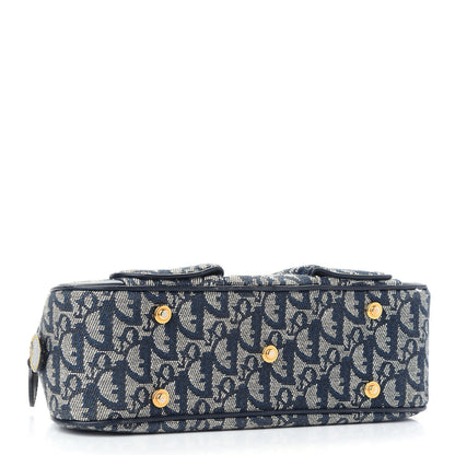 Christian Dior Monogram Mini Saddle Bowler Navy Navy 4 of 9