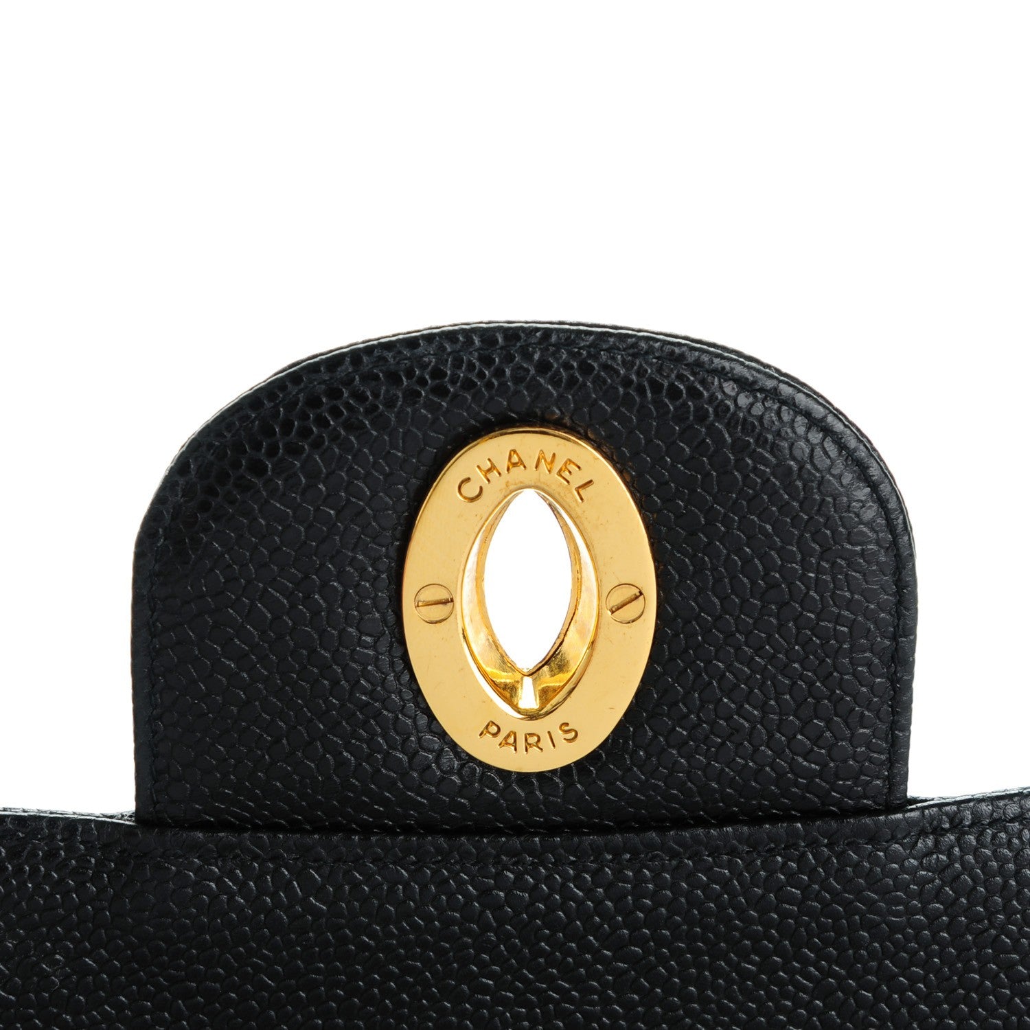 Chanel Caviar Vertical Quilt Jumbo Flap Black 6 of 9