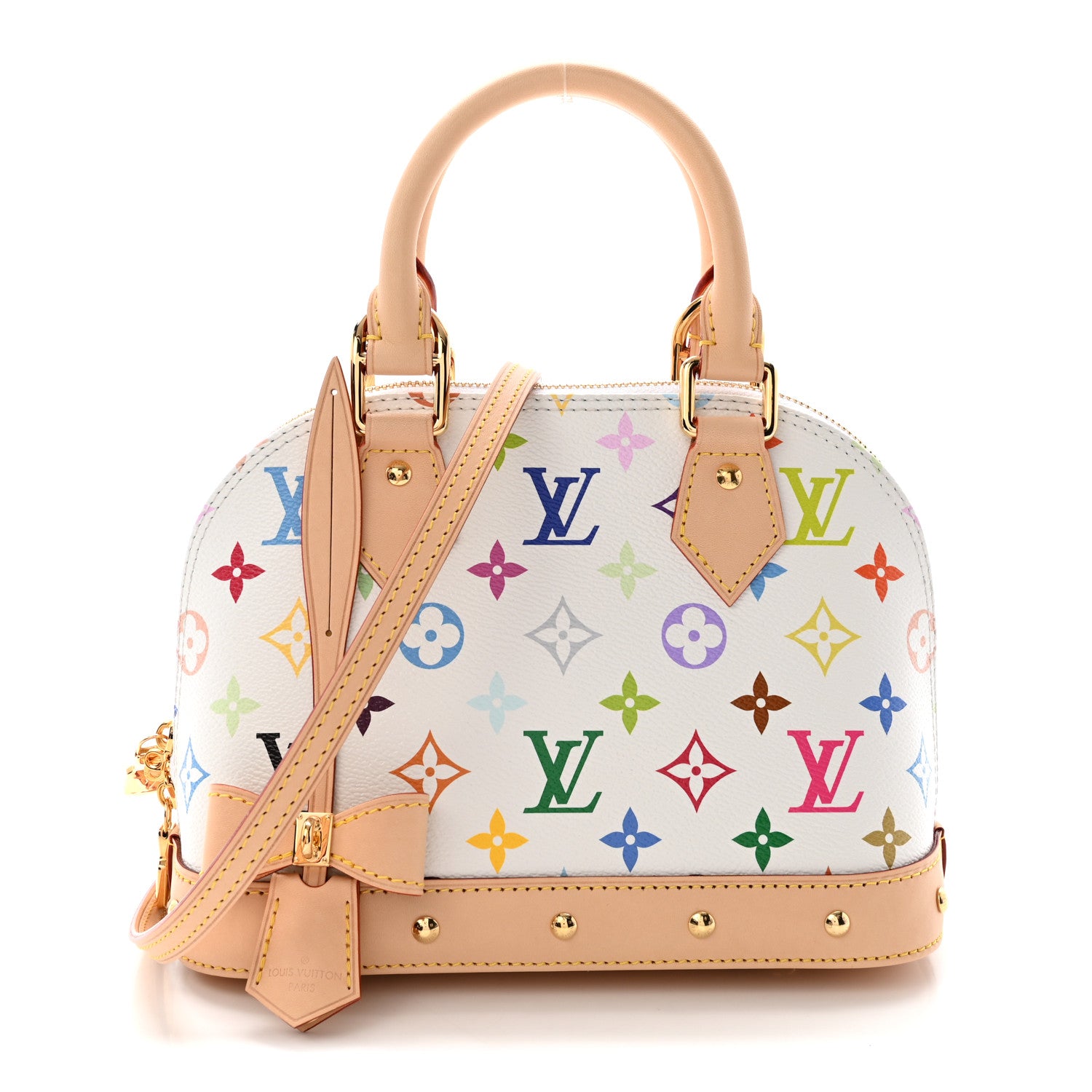 Louis Vuitton LV x TM Monogram Multicolor Alma BB White 1 of 10