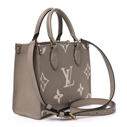 Louis Vuitton Empreinte Monogram Giant Onthego PM Tourterelle Creme 3 of 9