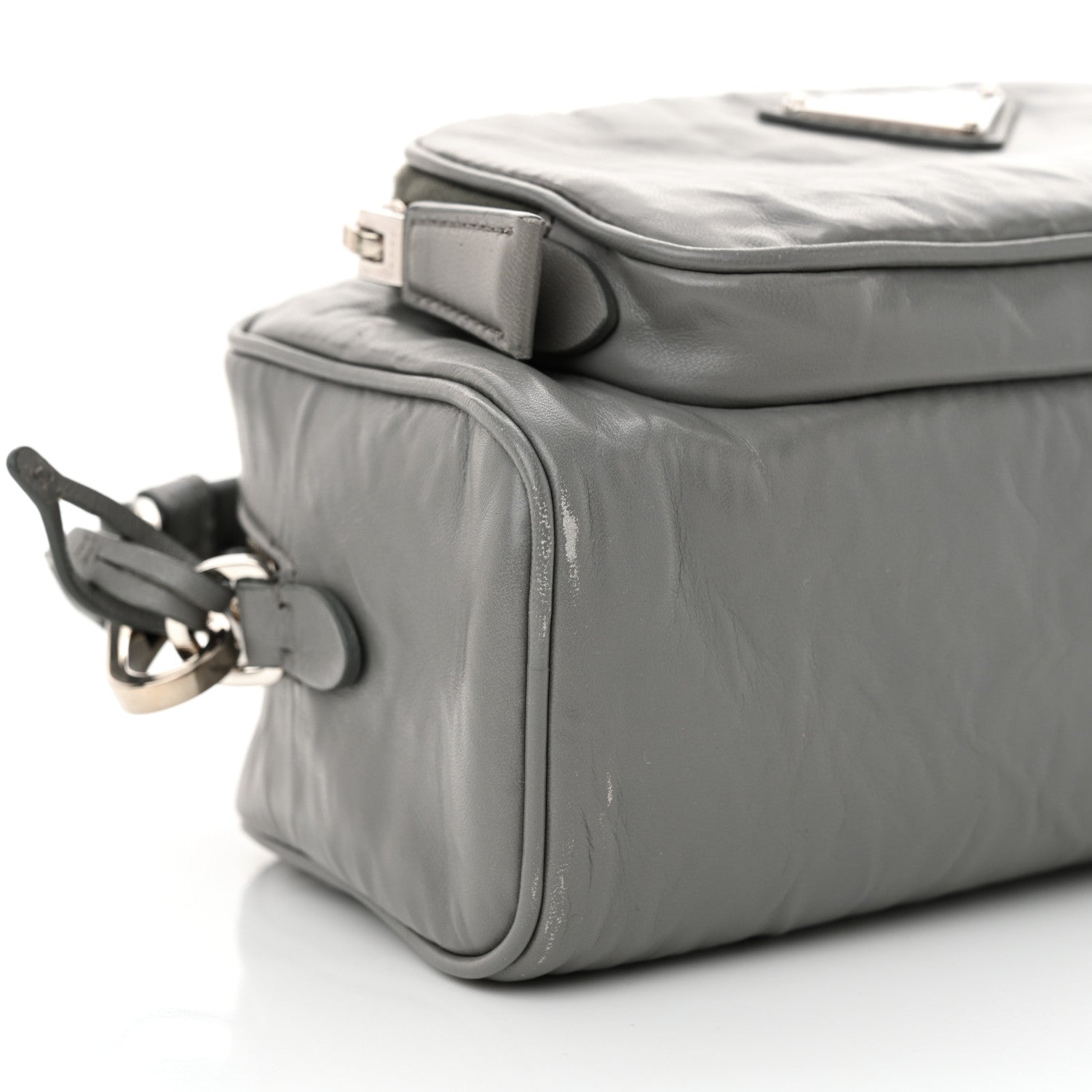 Prada Nappa Antique Multi-Pocket Shoulder Bag Ardesia 9 of 12