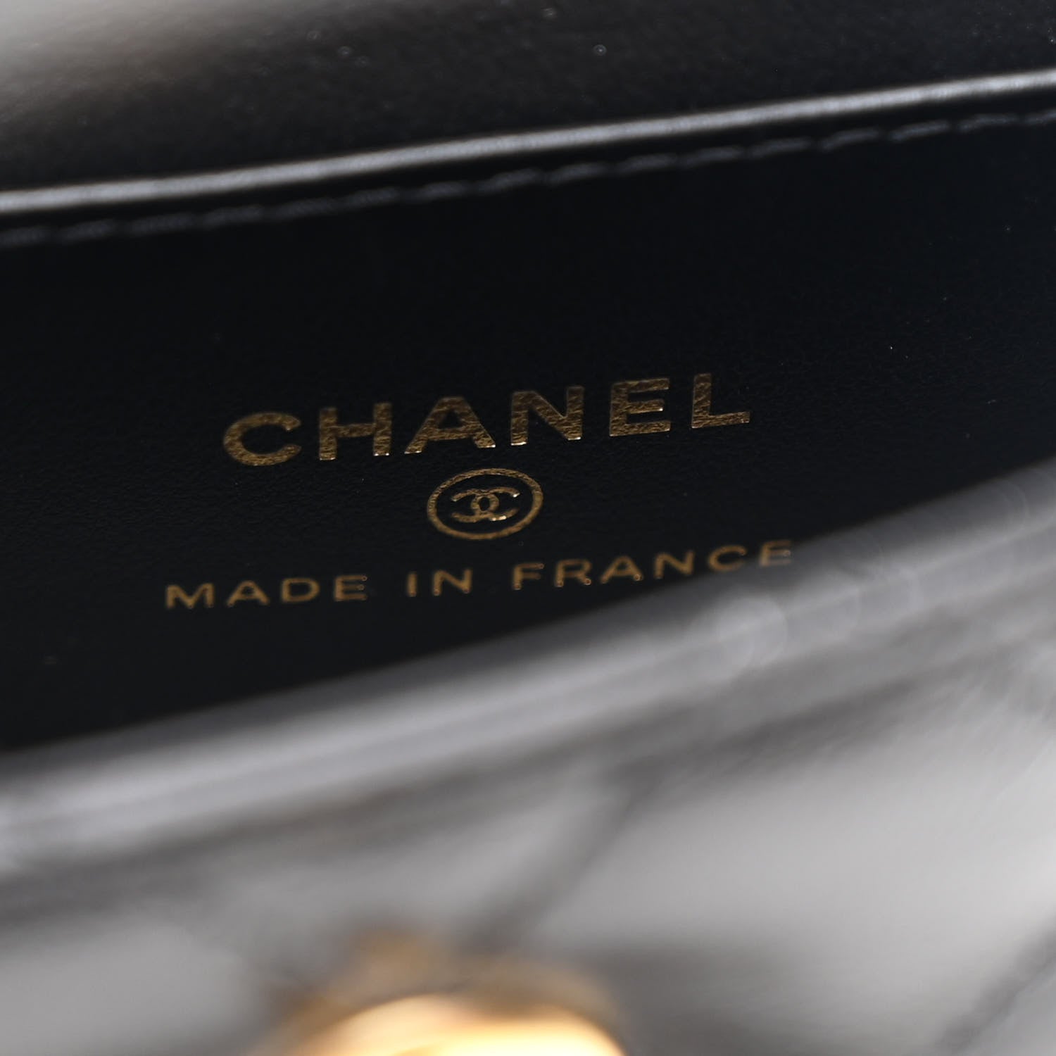 Chanel Shiny Aged Calfskin Quilted Mini Nano Kelly Shopper Black 5 of 10