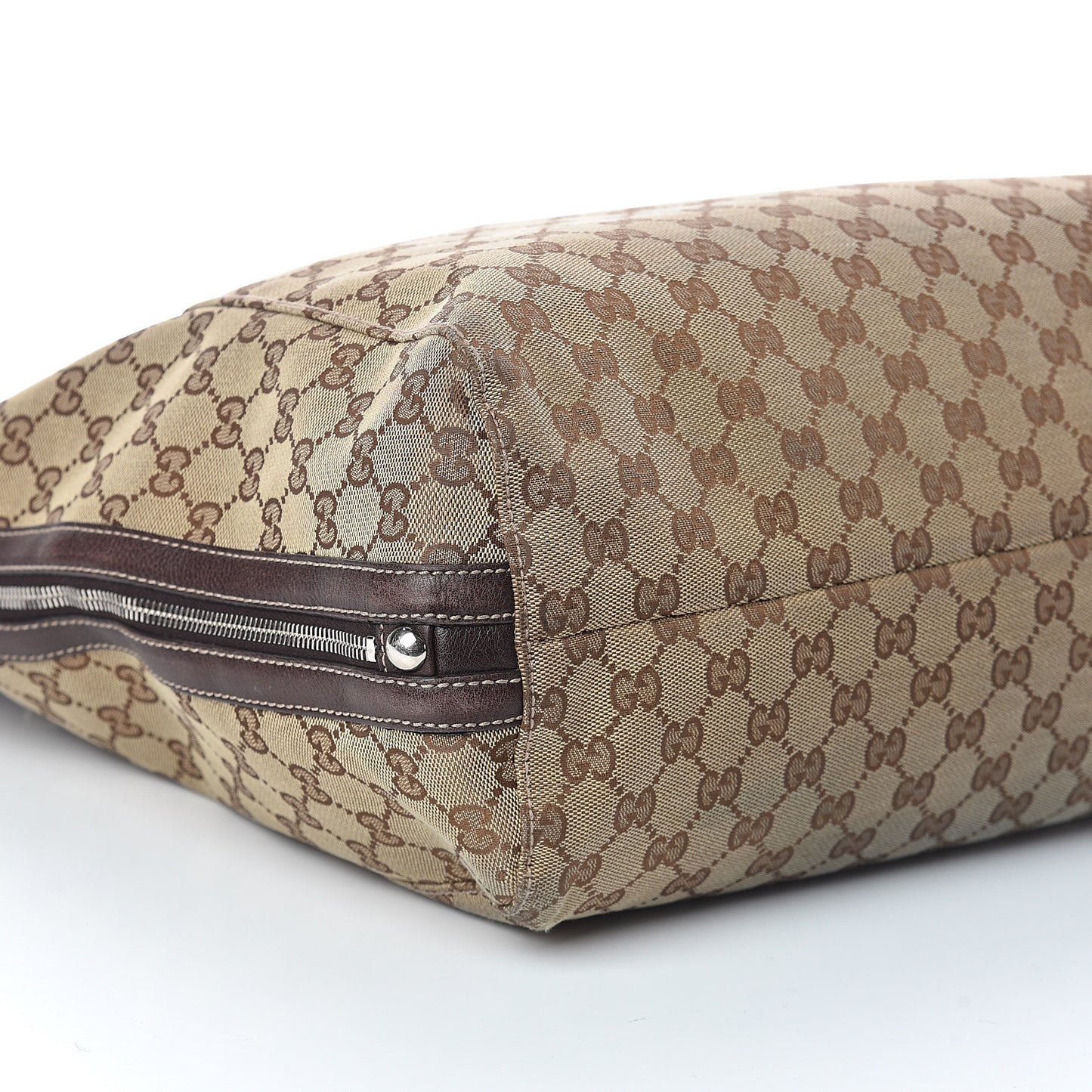 Monogram Large Icon Bit Tote Dark Brown
