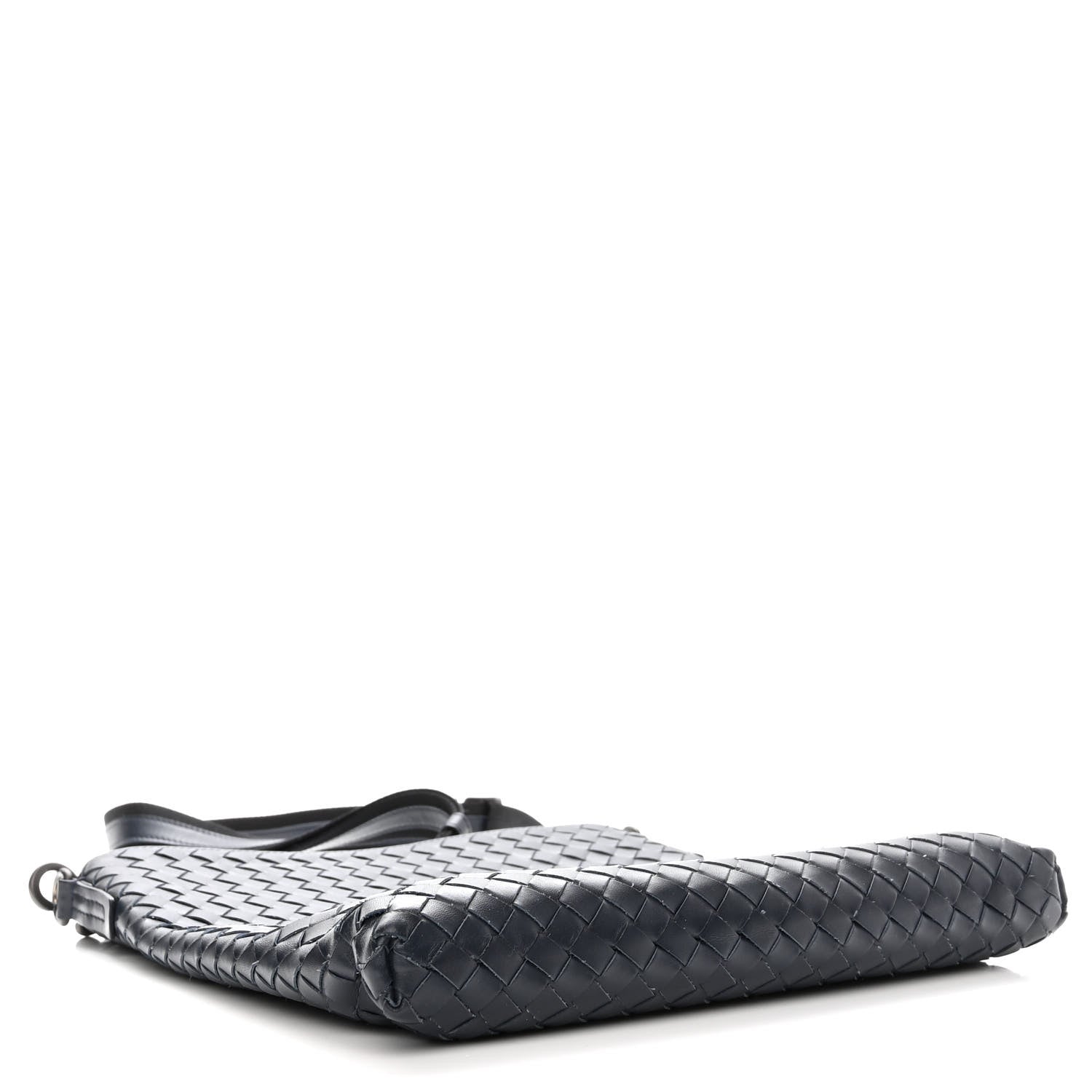 Bottega Veneta Nappa Intrecciato VN Crossbody Messenger Bag Navy 3 of 9