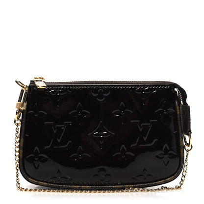 Louis Vuitton Vernis Monogram Mini Pochette Accessories Amarante 1 of 9