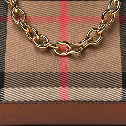 Burberry Derby House Check Abingdon Convertible Clutch Tan 7 of 9