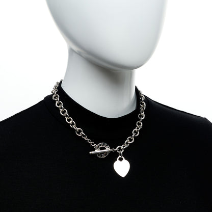 Tiffany Sterling Silver Heart Tag Toggle Necklace 4 of 4