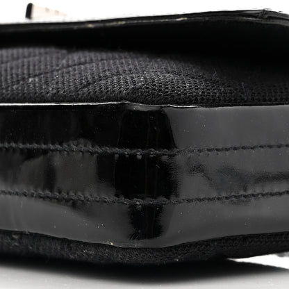Chanel Jersey Patent Quilted 2.55 Reissue East West Flap Black 10 of 13