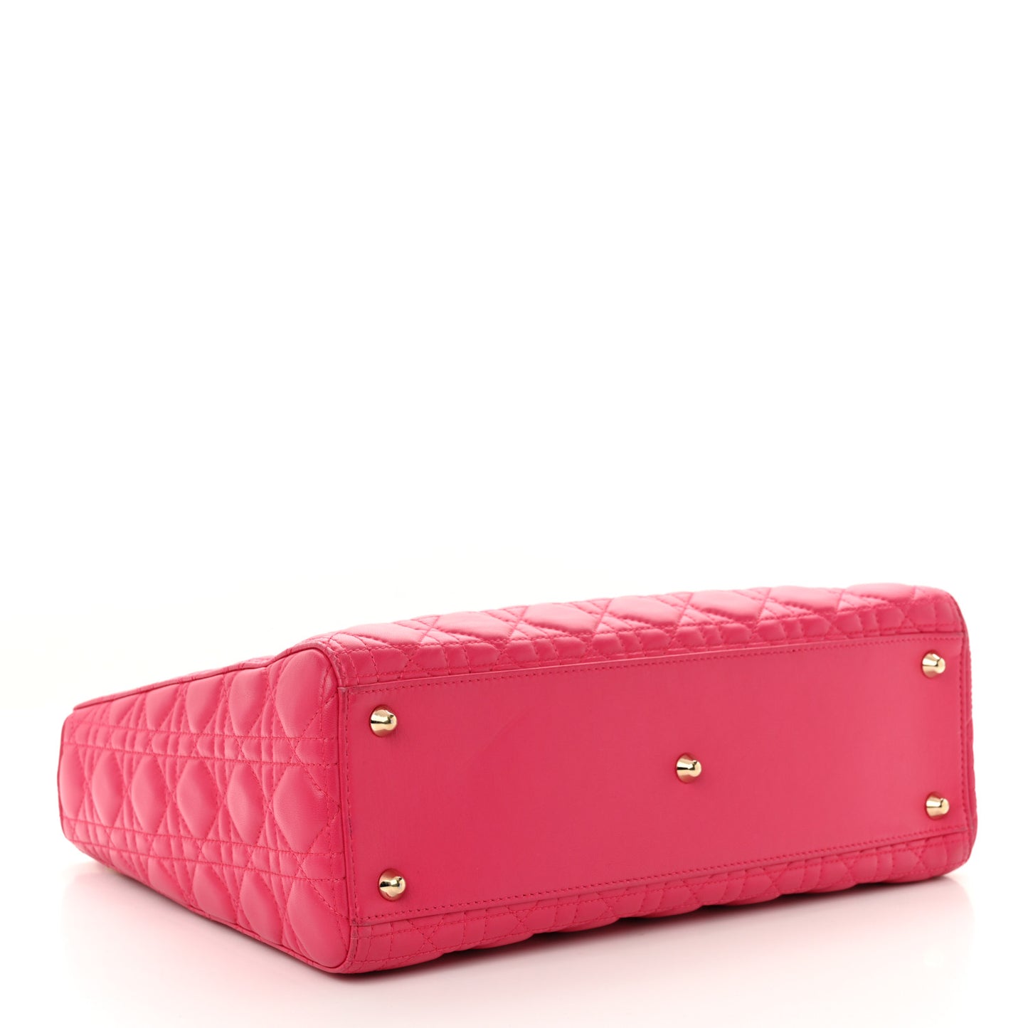 Lambskin Cannage Large Lady Dior Pink