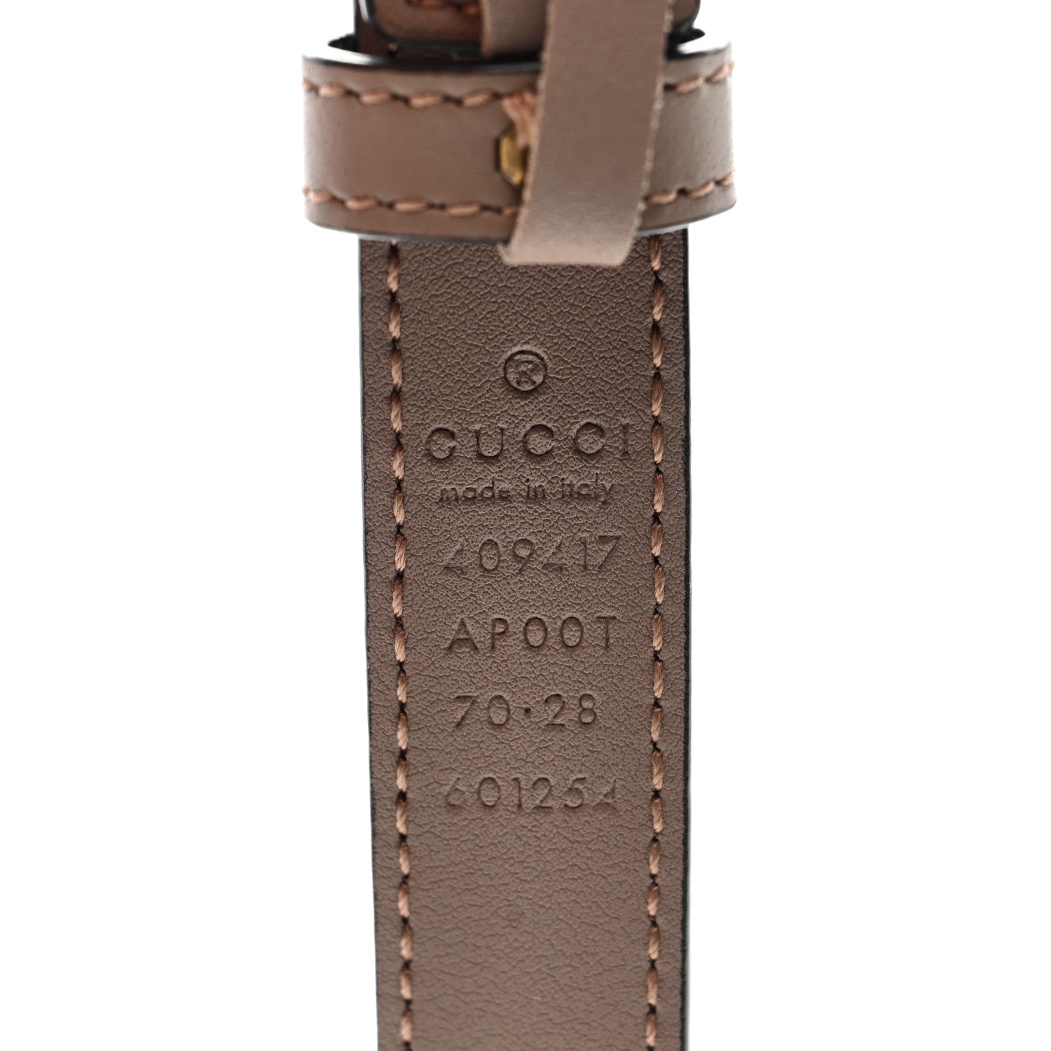 Gucci Calfskin Double G 20mm Belt 70 28 Porcelain Rose 3 of 4
