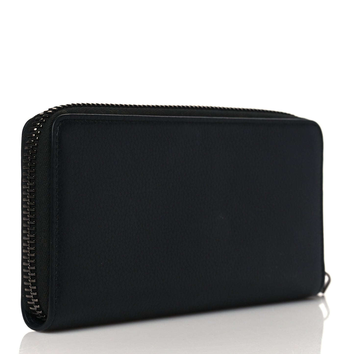 Calfskin Panettone Zip Around Wallet Loubi Red Black