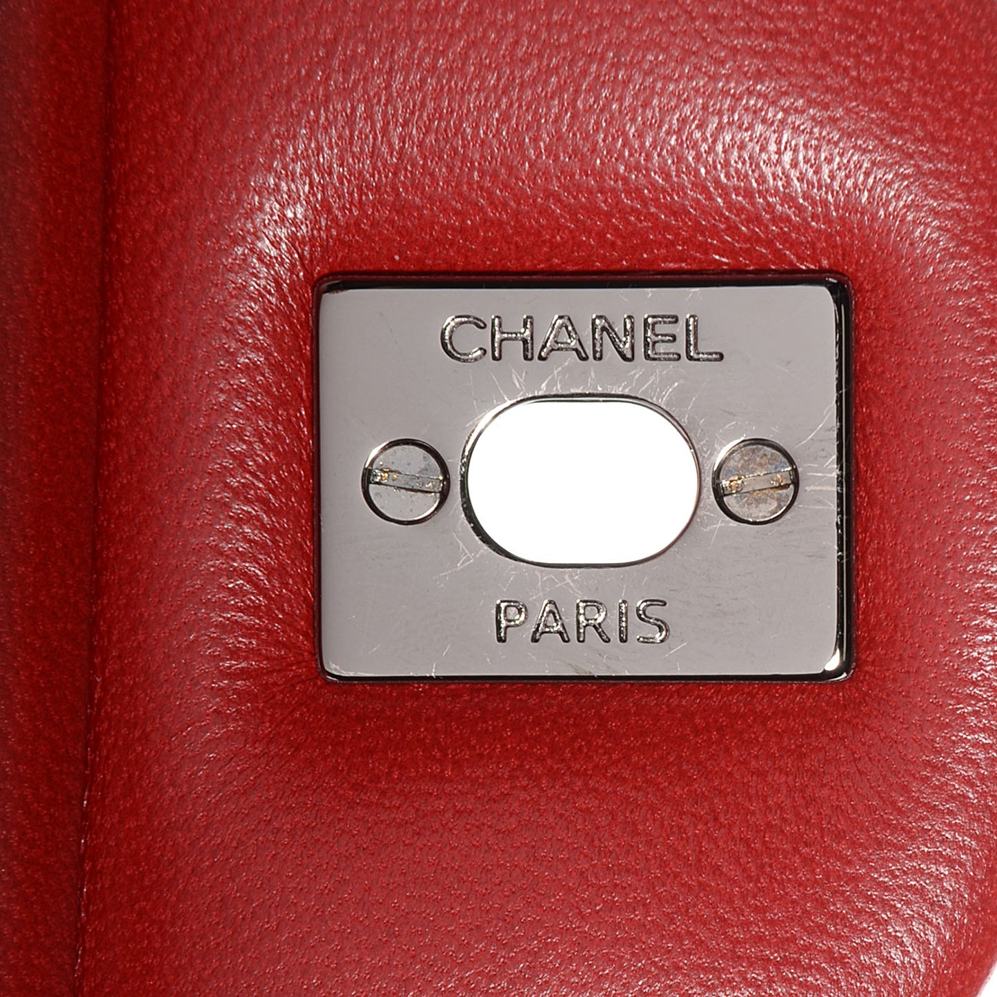 Lambskin Quilted Maxi Double Flap Red