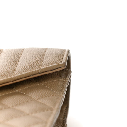 Saint Laurent Grain De Poudre Textured Mixed Matelasse Medium Triquilt Monogram Satchel Dark Beige 13 of 20