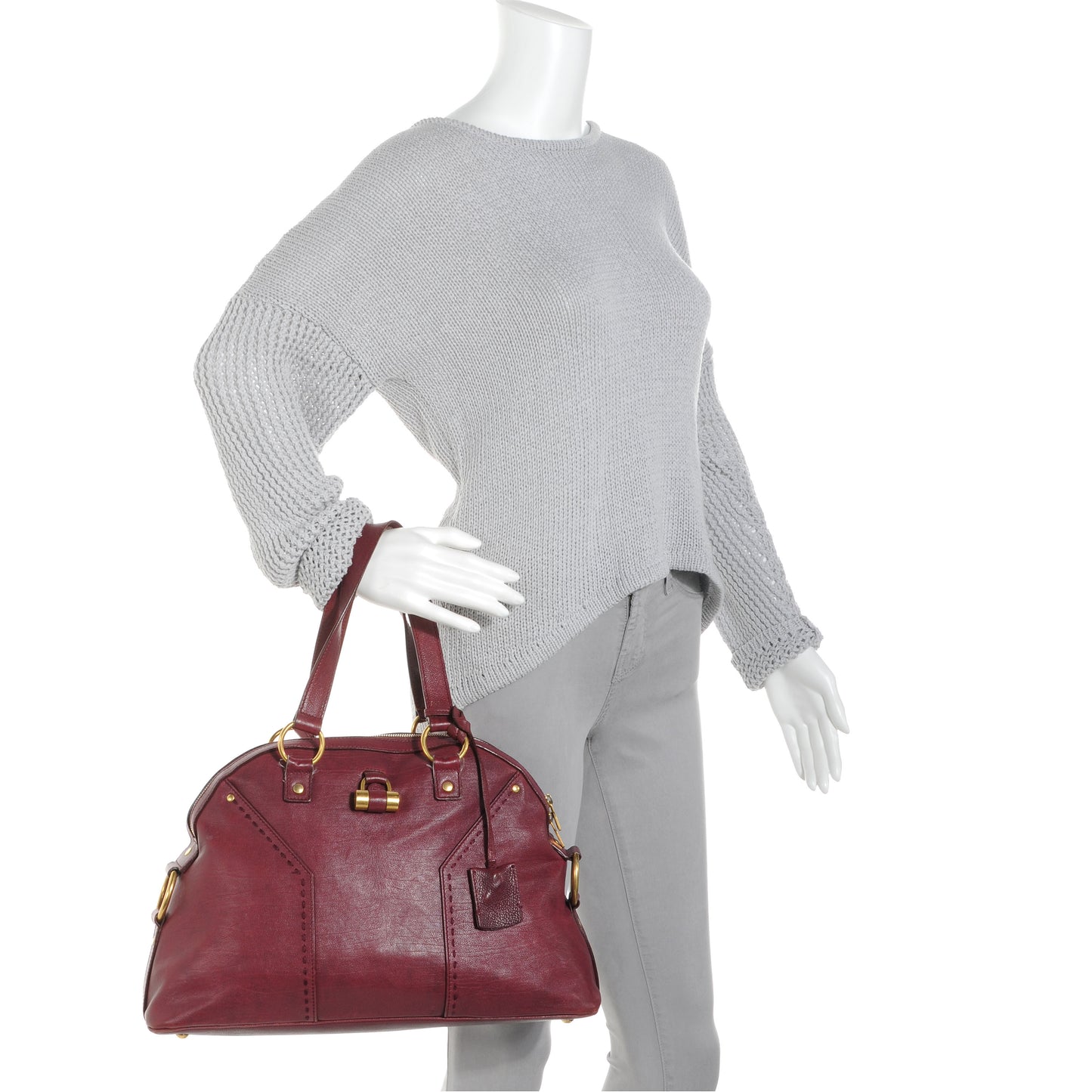 Leather Medium Muse Cherry