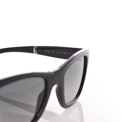Chanel Nylon Metal Square Folding Sunglasses 6053 Black 6 of 7