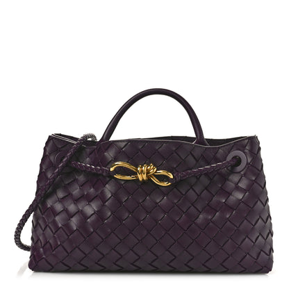 Bottega Veneta Nappa Intrecciato Small East West Andiamo Shoulder Bag Dark Mystic 1 of 10