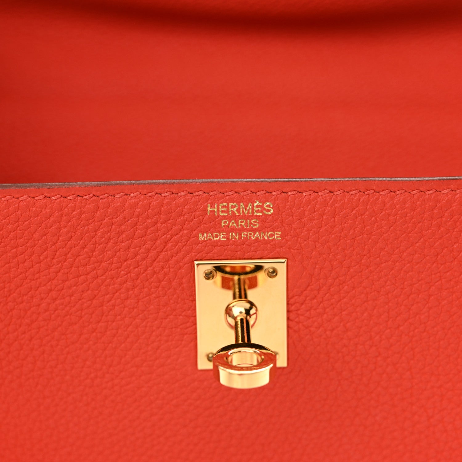 Hermes Togo Kelly Retourne 25 Capucine 6 of 13