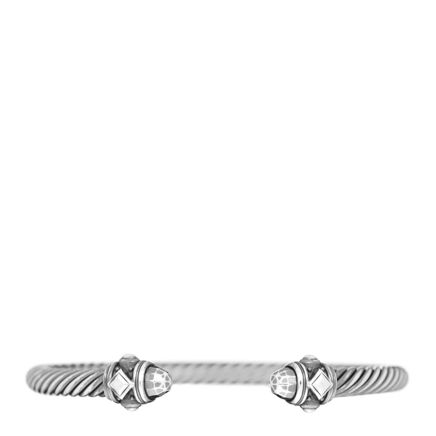 David Yurman Darkened Sterling Silver 5mm Renaissance Bracelet 1 of 4