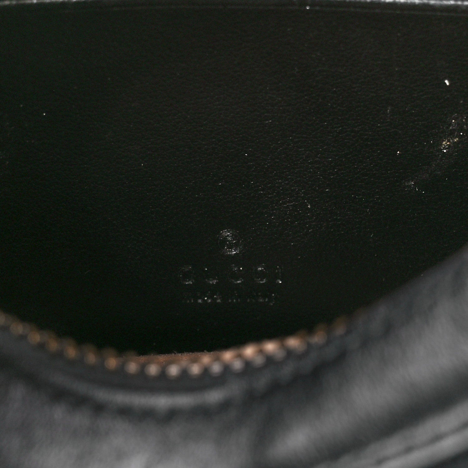 Gucci Calfskin Matelasse Chevron Mini GG Marmont Half Moon Hobo Black 6 of 11