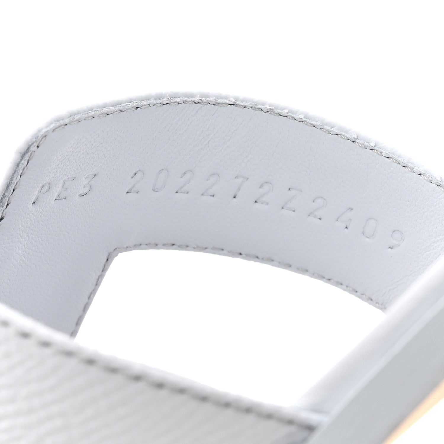 Hermes Epsom Oran Sandals 39.5 Bleu Glacier 9 of 13