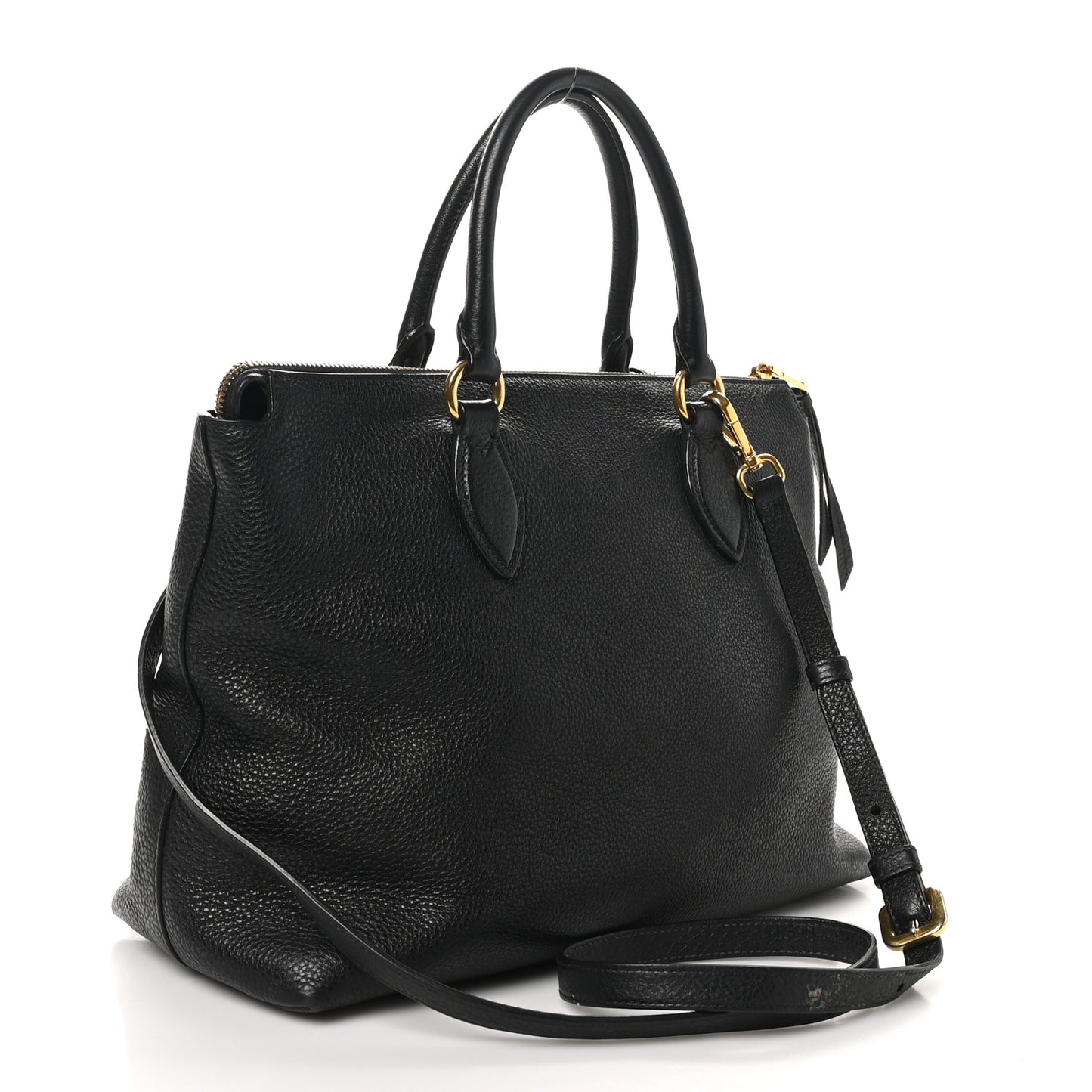 Vitello Daino Tote Black