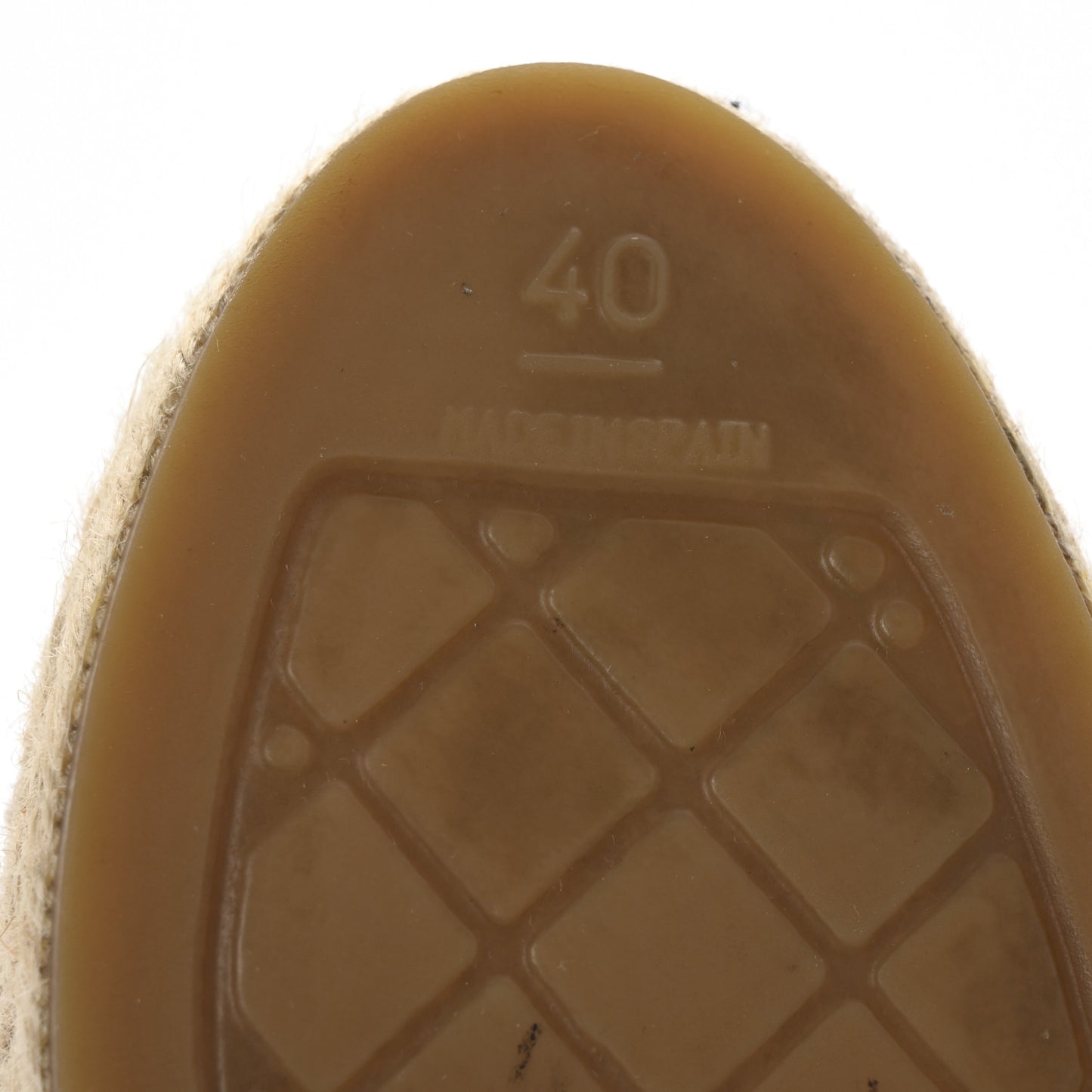 Lambskin CC Espadrilles 40 Beige Black