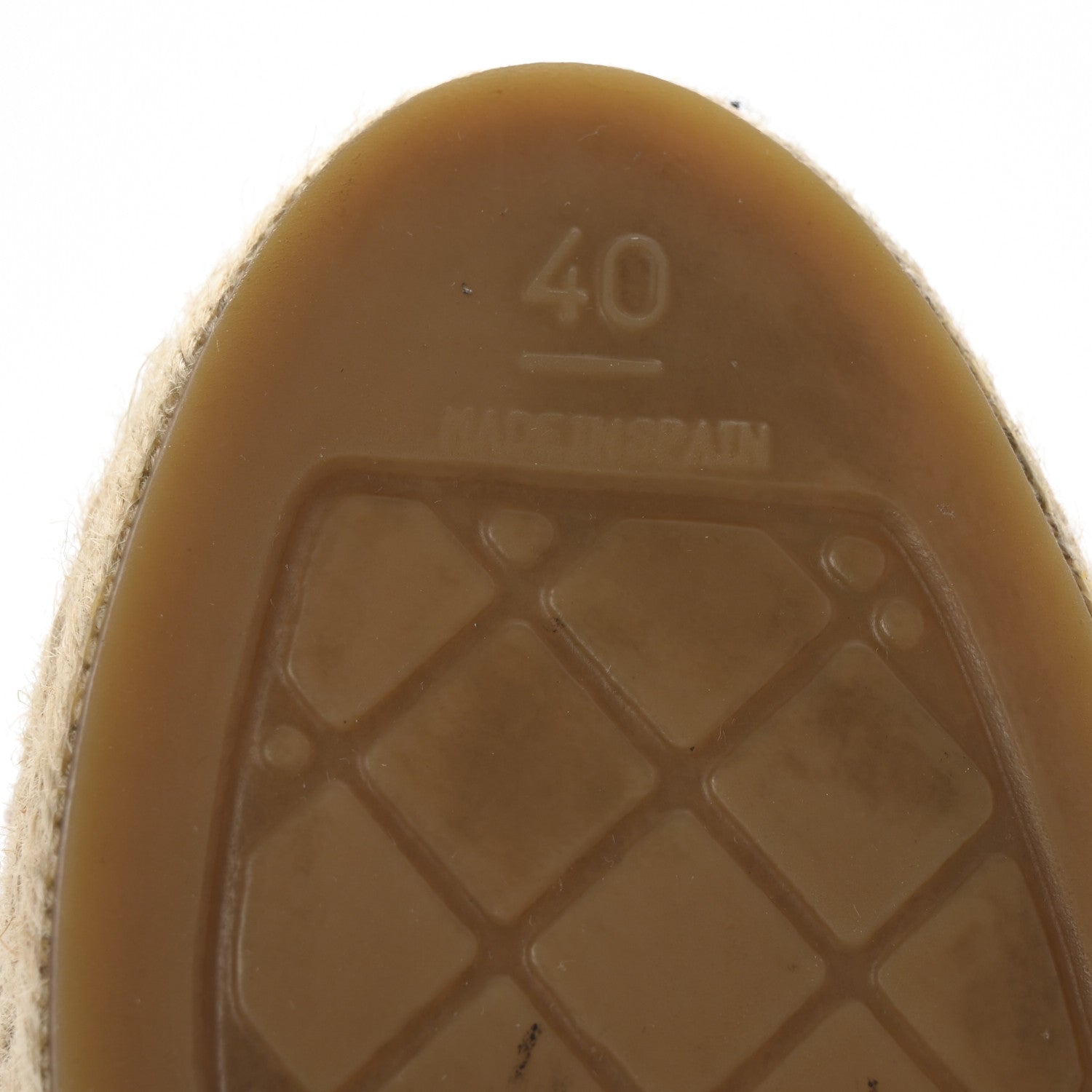 Chanel Lambskin CC Espadrilles 40 Beige Black 7 of 11