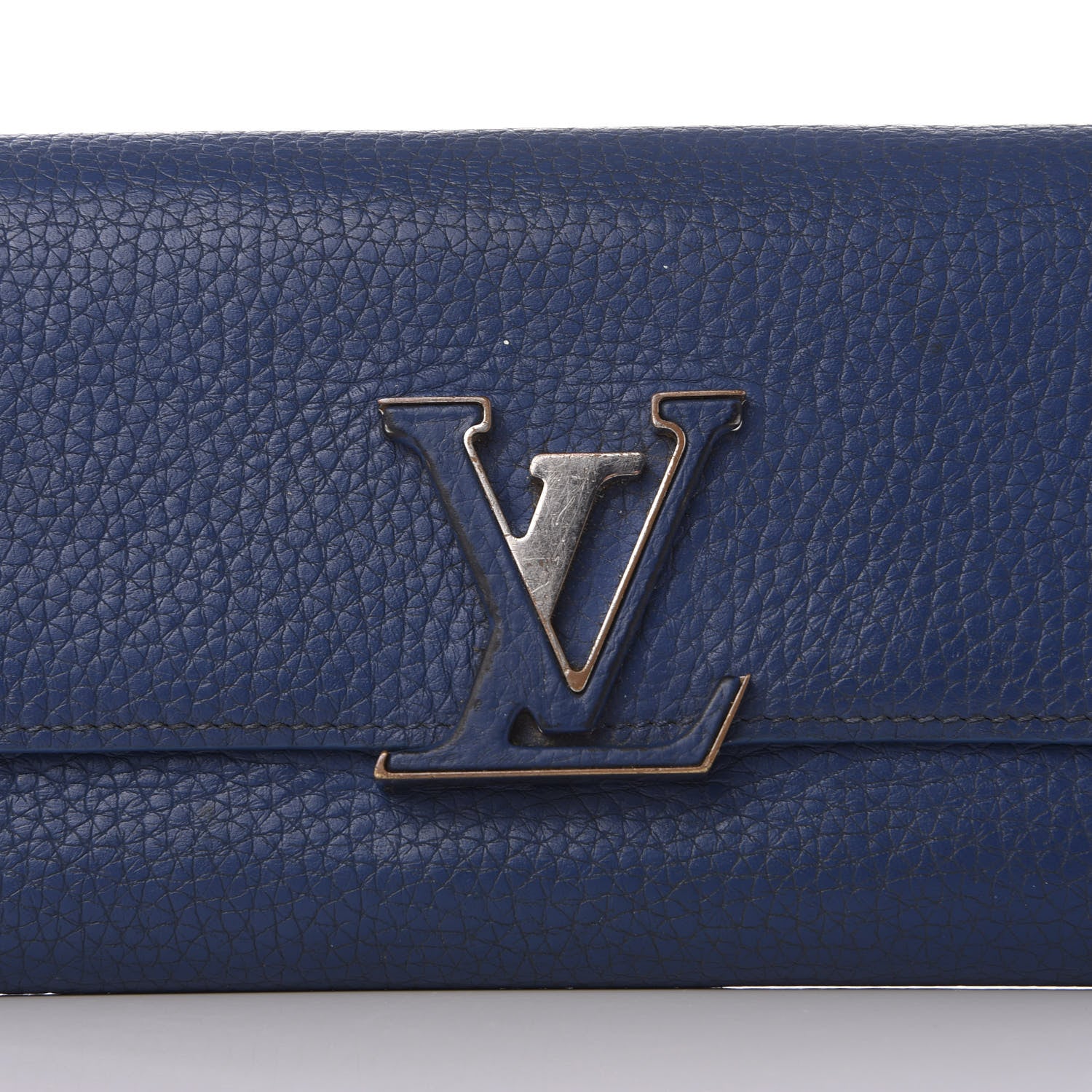Louis Vuitton Taurillon Capucines Wallet Blue 10 of 10